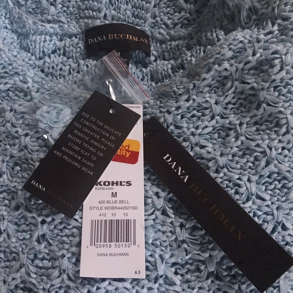 NWT - Dana Buchman Blue Bell Sweater - Size Medium - Picture 6 of 15